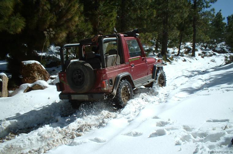 Nieve Nieve en el Teide 4x4